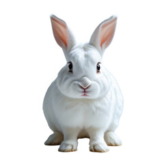 Fototapeta premium white rabbit isolated