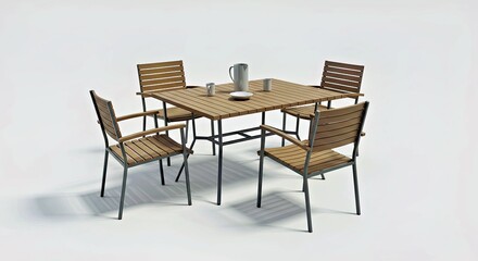 Outdoor Table and Chair Furniture Set for Garden or Patio