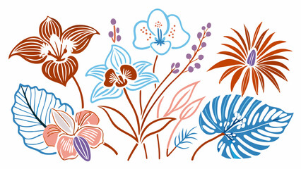 Seamless floral vector pattern with autumn leaves, a natural design element for textile decoration