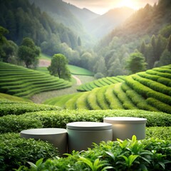 Amazing Podium tea garden landscape 