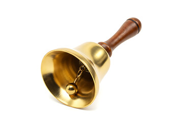Brass Hand Bell Ringing Sound for Service Call Alarm