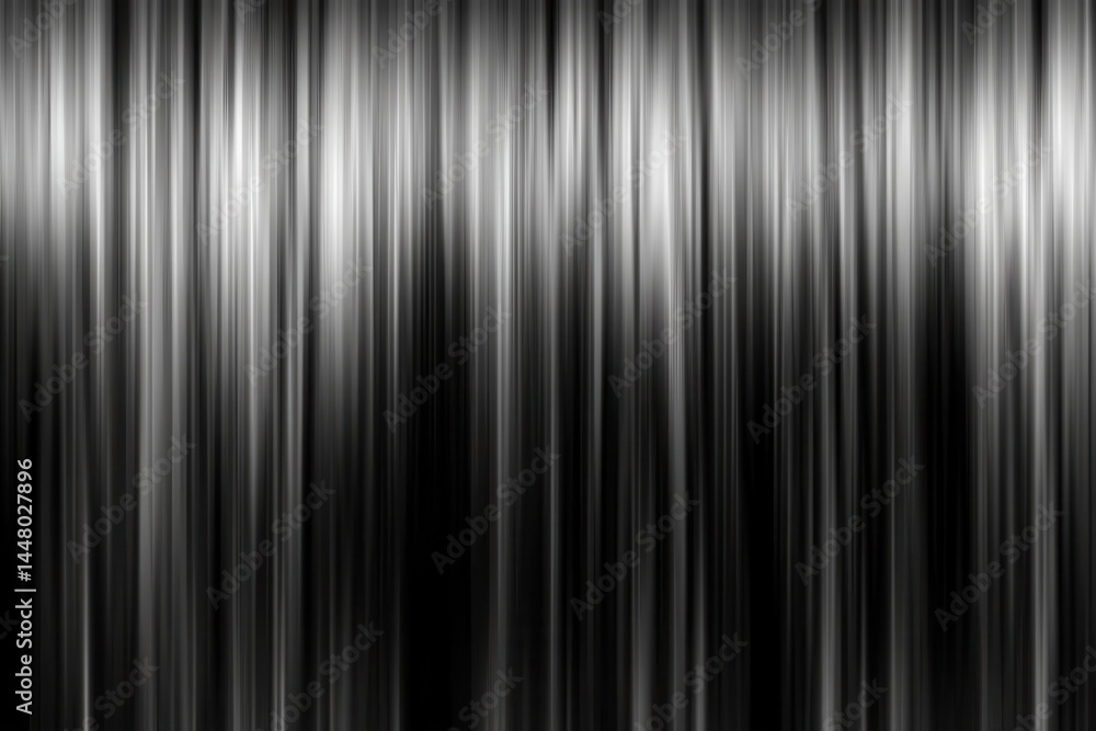 Poster abstract black and silver gradient background with flowing lines creating a sleek design