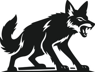 Coyote animal vector silhouette