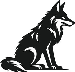 Coyote animal vector silhouette