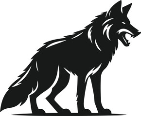 Coyote animal vector silhouette