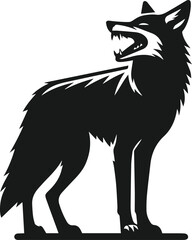 Coyote animal vector silhouette