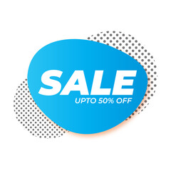Vector illustration of Sale banner on isolated background
