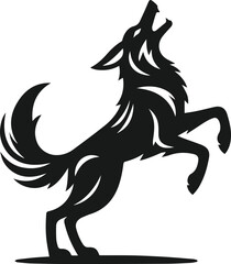 Coyote animal vector silhouette