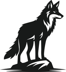 Coyote animal vector silhouette