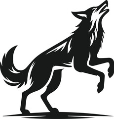 Coyote animal vector silhouette
