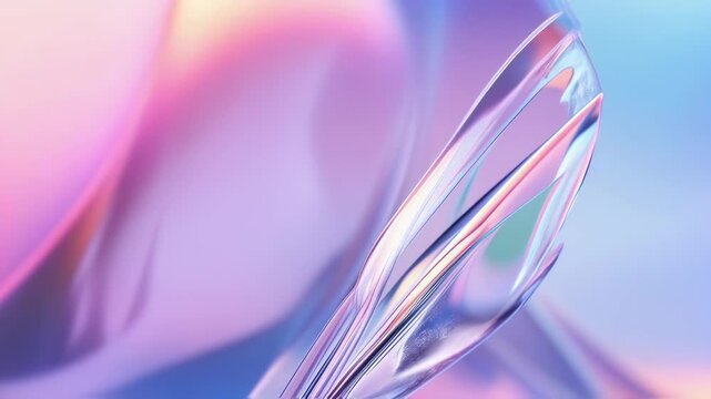 Pastel holographic neon iridescent morphing shapes animation loop
