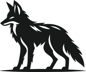 Coyote animal vector silhouette