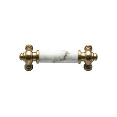 Elegant Marble and Brass Cabinet Pull - Modern Kitchen Hardware