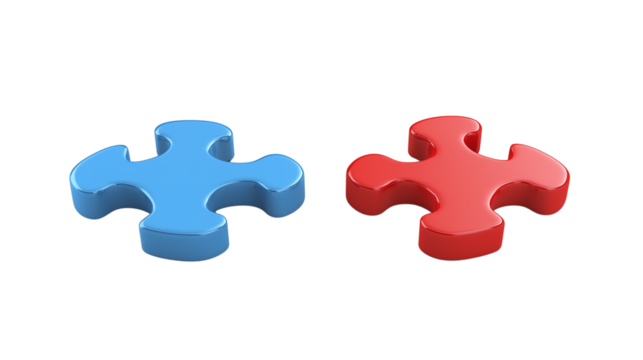 The puzzle piece almost fits in the wrong data field, on a transparent backgrounds