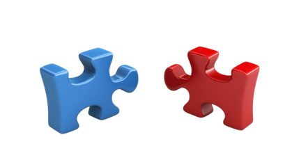 The puzzle piece almost fits in the wrong data field, on a transparent backgrounds