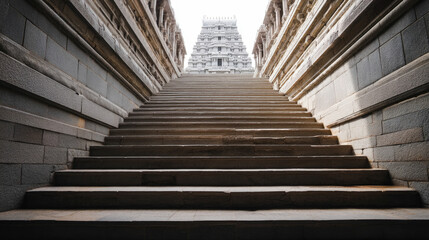 Fototapeta premium Ancient Temple Steps Stairway to Spirituality Architecture History Travel Photography