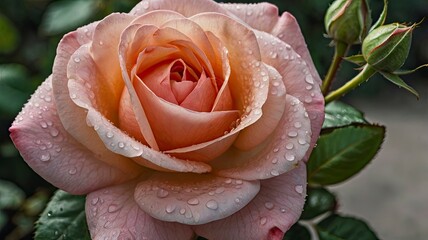 close-up of a blooming rose