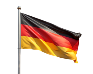 german flag isolated on white
