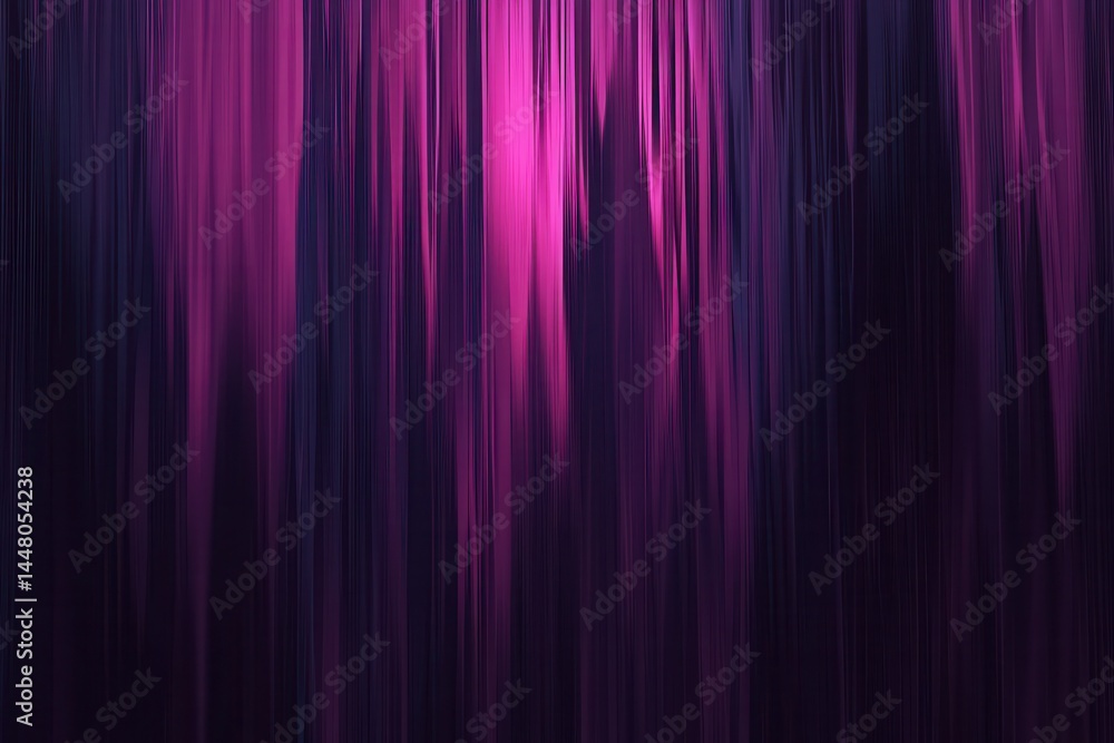 Poster abstract vibrant purple and pink vertical lines creating a dynamic background effect