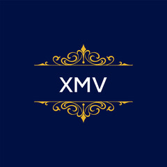 XMV Letter Initial Logo Design Template Vector Illustration