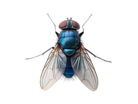 fly isolated on white