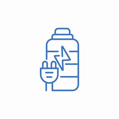 accumulator battery icon sign vector