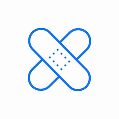 bandage medical healing icon sign vector