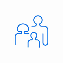 family group icon icon sign vector