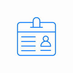 id badge icon icon sign vector