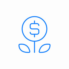 money plant icon sign vector