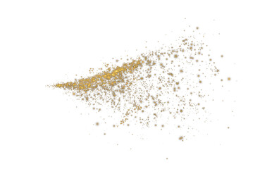 The Elegant Gold Glitter Splash Effect beautifully contrasts against a Dark Background for a stunning visual impact