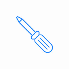 screwdriver tool icon sign vector