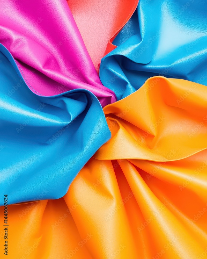 Aufkleber a vibrant and colorful fabric displaying a beautiful pattern perfect for creative projects