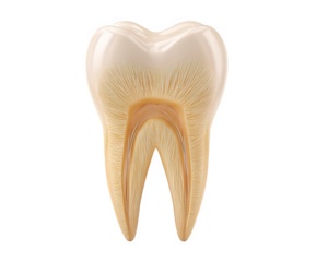 Detailed illustration of tooth, showcasing its structure and layers, including enamel, dentin, and pulp. This highlights anatomy of tooth, emphasizing its importance in dental health and hygiene