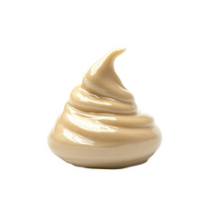 Creamy Beige Swirl of Cosmetic Product or Food - Texture and Consistency
