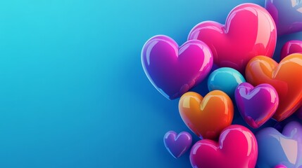 modern 3D cartoon heart