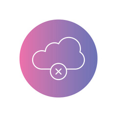 Offline Icon vector stock illustration