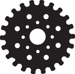 Silhouette Bike Sprocket full Metal Modern design