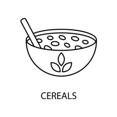 cereals icons  symbol vector elements for infographic web