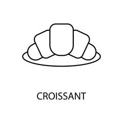 croissant icons  symbol vector elements for infographic web