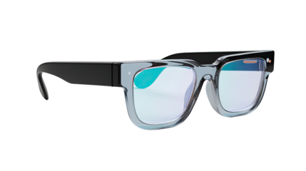 Modern Eyewear: Futuristic glasses showcase sleek design and advanced technology, perfect for visual clarity and innovation