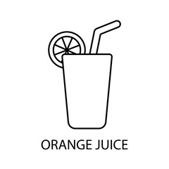 orange juice icons  symbol vector elements for infographic web