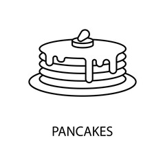 pancakes icons  symbol vector elements for infographic web