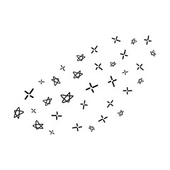 Stars Doodle Pattern