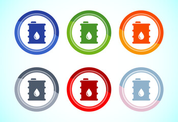 Fueling sign icon design illustration,  Petrol pump, gas station sign symbol,