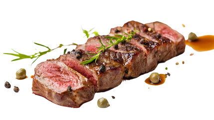Premium Cut of Beef Meat Isolated on White Background for Culinary Professionals