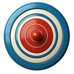 a red target board isolated on white background