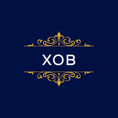 XOB Letter Initial Logo Design Template Vector Illustration