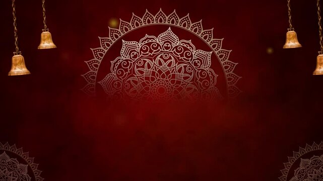Dark Red color Devotional video Background