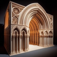 Fototapeta premium D Printed vaults and arches